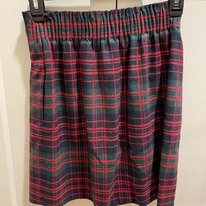 JCrew plaid skirt